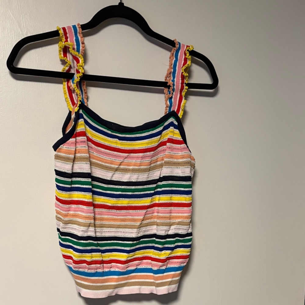 J. Crew Multicolor Striped Tank Top